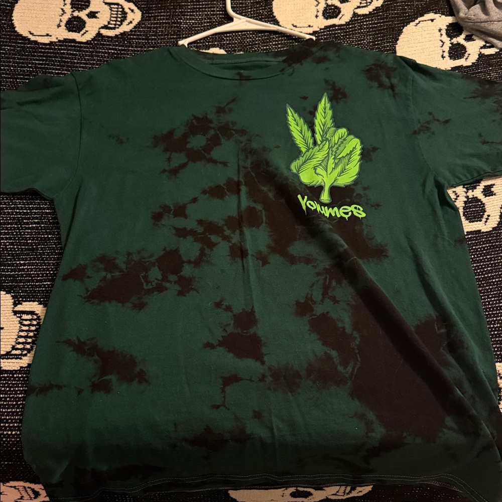 Green Tie-Dye Volumes Band Shirt